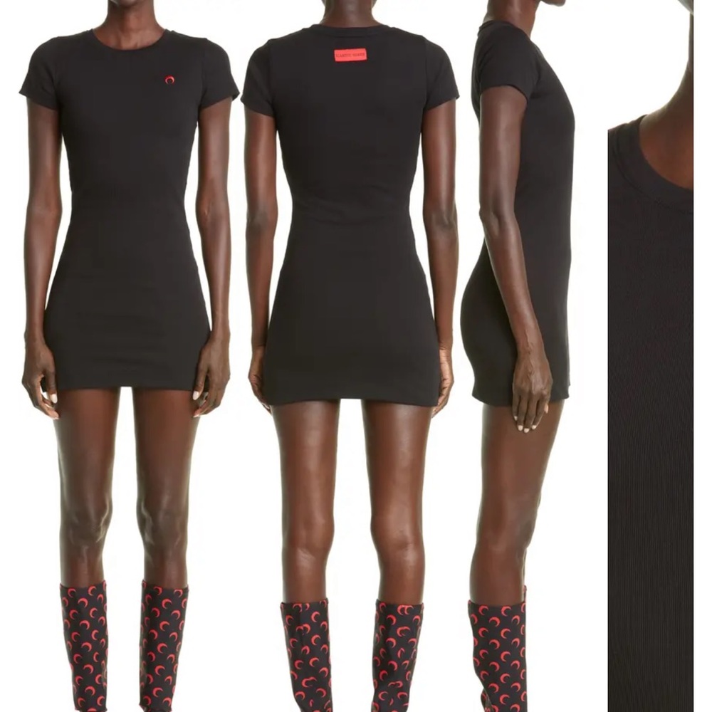 NWT Embroidered Moon Organic Cotton T-Shirt Dress